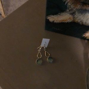 Never worn aquamarine stone earrings